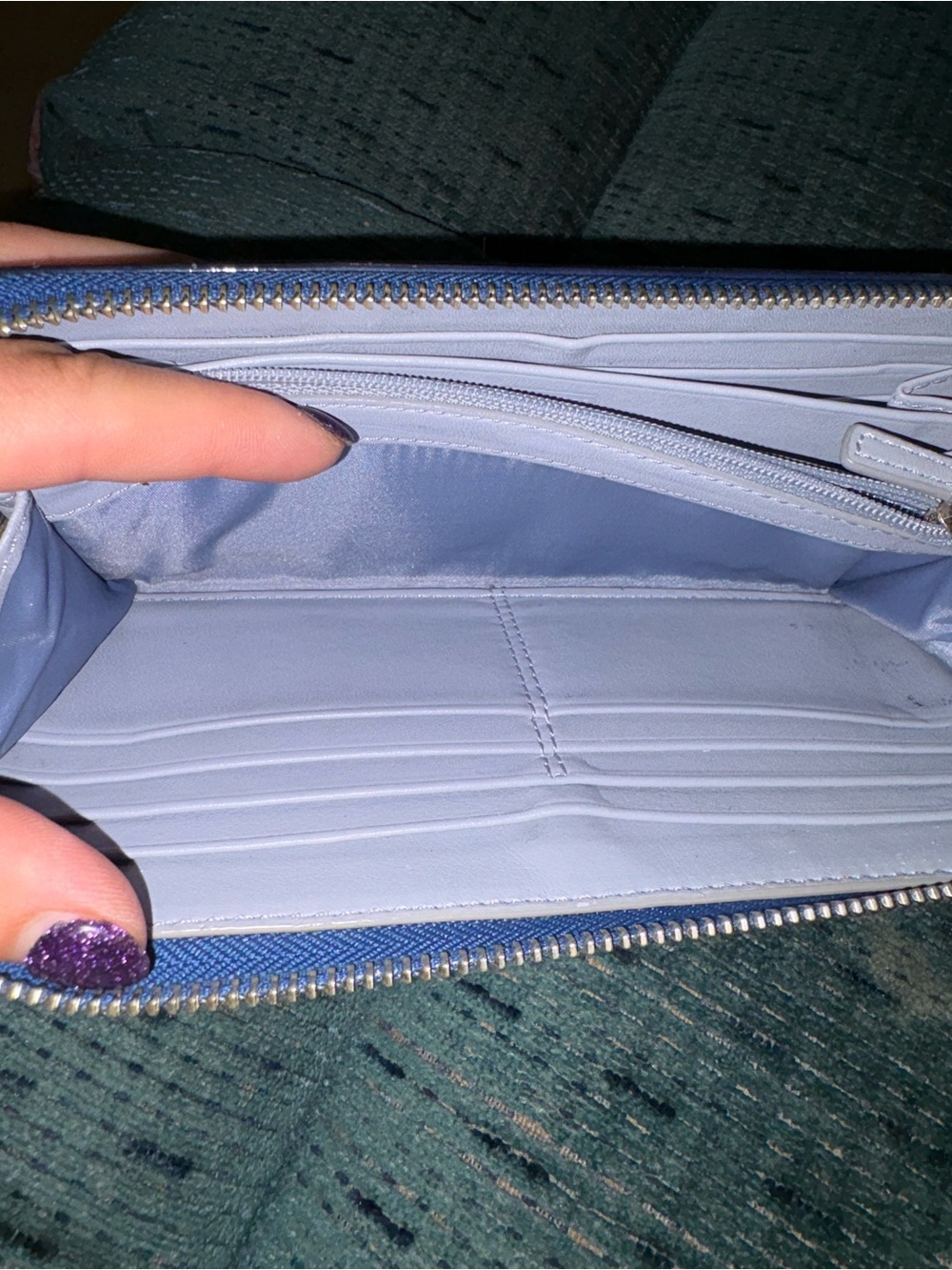 Coach Glossy Patent Leather Zip Wallet - Picture 10 of 15